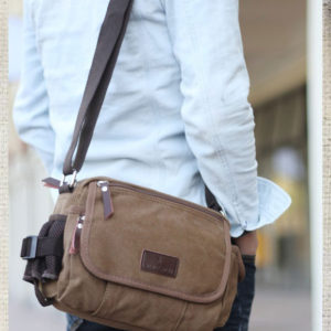 กระเป๋าสะพายข้าง ผ้าแคนวาส