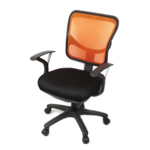 เก้าอี้สำนักงานผ้าตาข่าย สีส้ม กรีนไลน์ GLT08 A5007