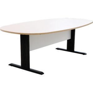 โต๊ะประชุม 6-8 ที่นั่ง สีโอ๊คอ่อน-ขาว เฟอร์ราเดค EMK2212