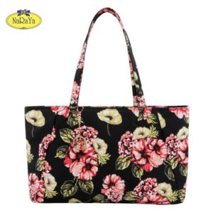 NaRaYa aphrodite กระเป๋าโท้ท พิมพ์ลายทรอปิคอลออตโตมัน